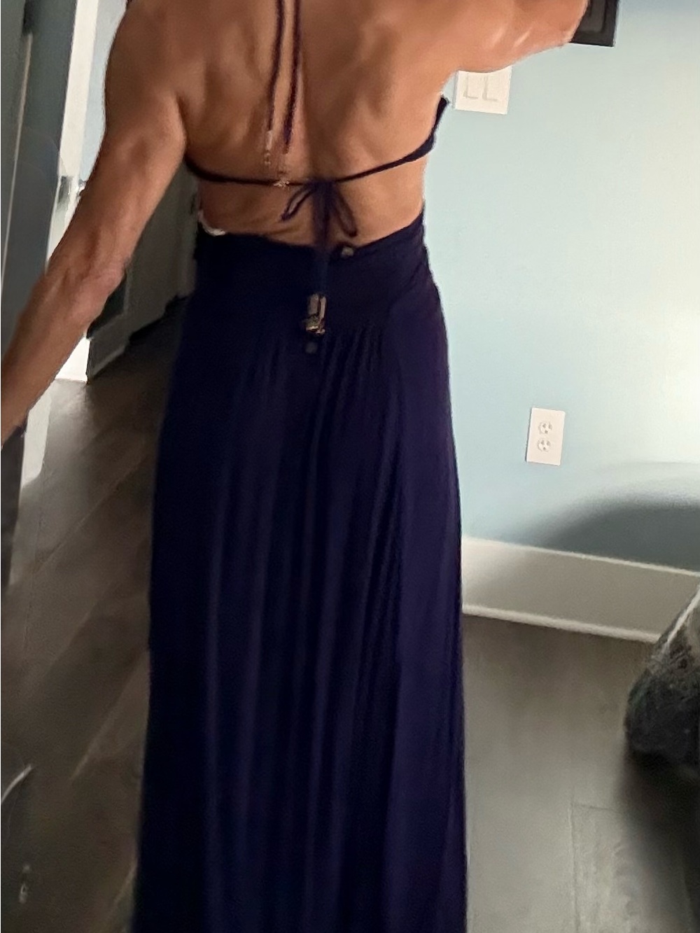 Free People Deep Purple Flowing Maxi Dress - Picture 6 of 6